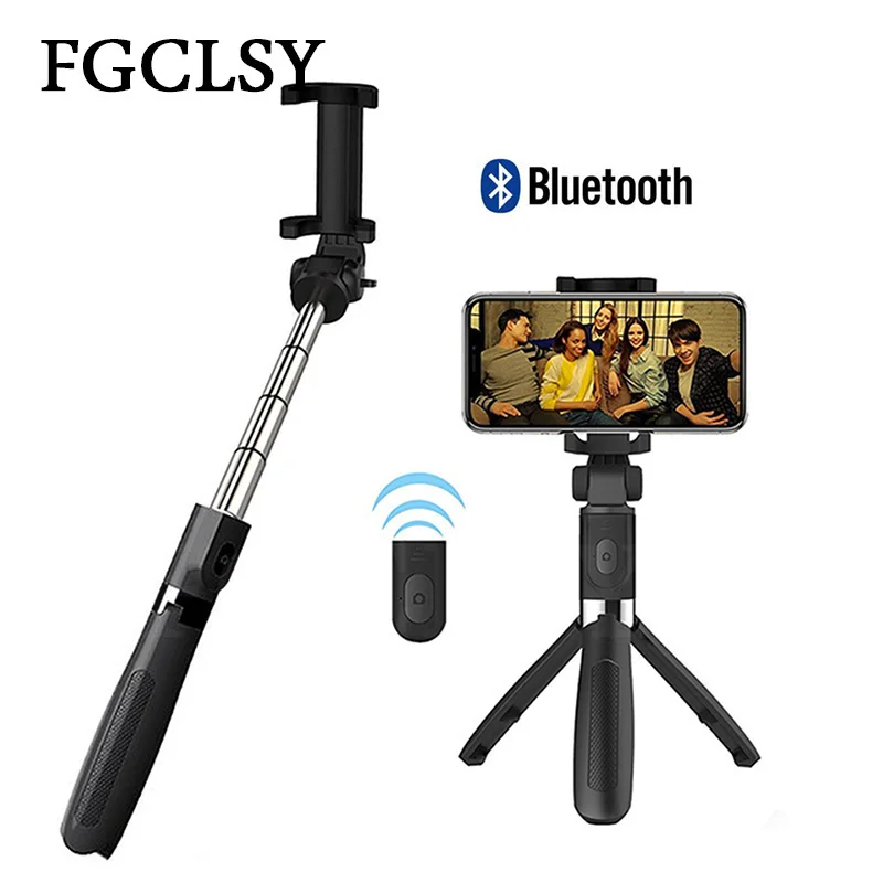 FGCLSY 3 in 1 Wireless Bluetooth Selfie Stick For iPhone Universal Mobile font b Phone b