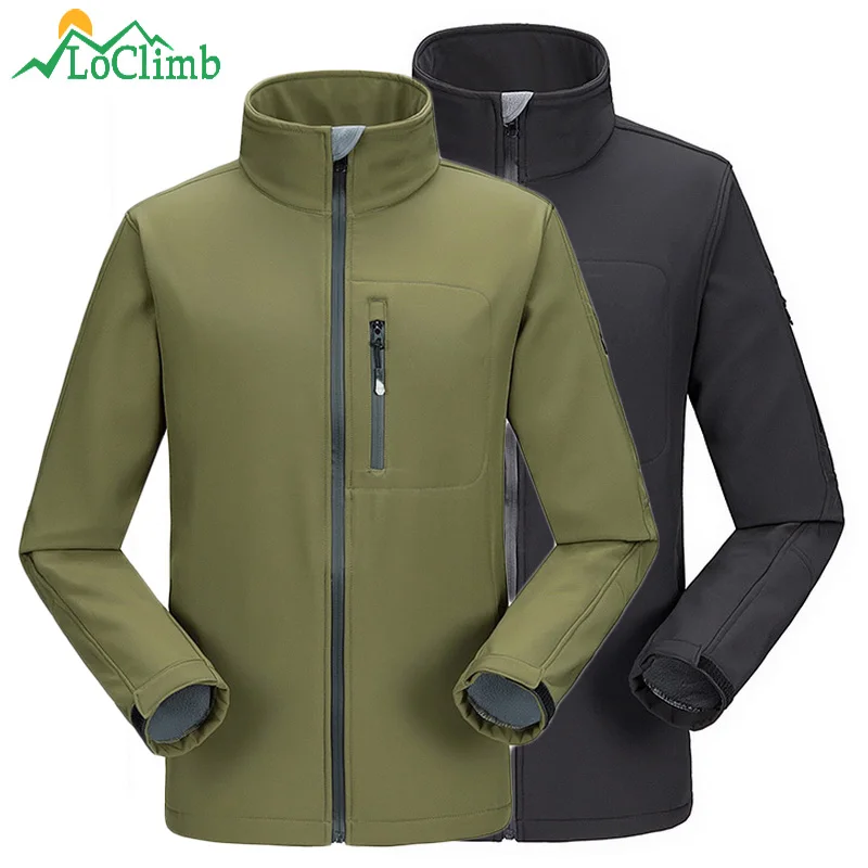 LoClimb Waterproof Softshell Camping Hiking Jackets Winter Men Trekking