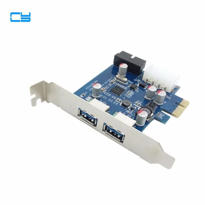USB3.0 USB 3.0 PCI-E pcie card & 2 PORT and 20pin Female & Low Profile Half height bracket                                      