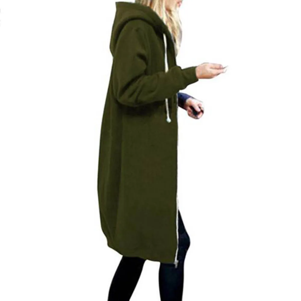 2018 New Hoodies Dress Oversize Cacual Zipper Up Autumn Women Long Sweatshirt Plus Size with Big Pockets for Women Winter Coat 2018 New Hoodies Dress Oversize Cacual Zipper Up Autumn Women Long Sweatshirt Plus Size with Big Pockets for Women Winter Coat