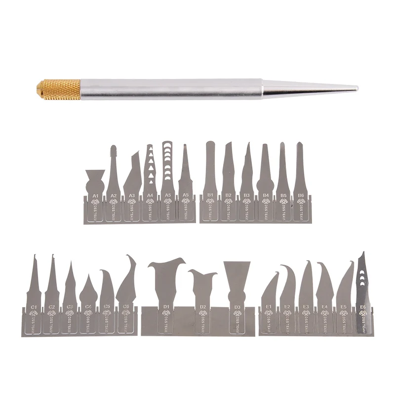 W120+ 27IN1 Multi-function Knifes BGA Rework of Mobile Phone Remove Glue Spade Blade Disassemble the Main Board CHIP IC knife |