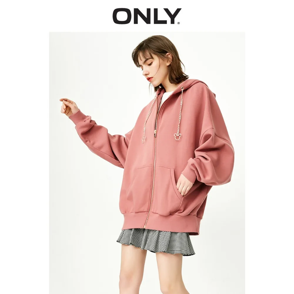 

ONLY 2019 Women's Mickey Print Brushed Loose Fit Coat |11919R502