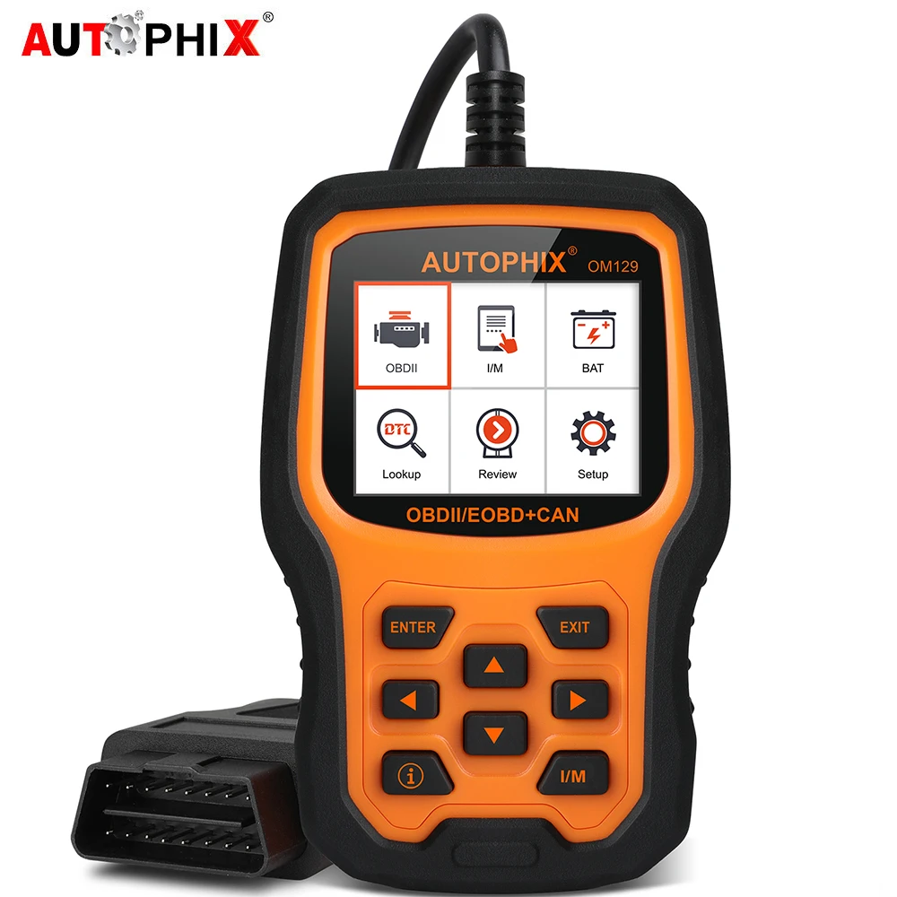 Autophix OM129 obd2 считыватель кодов считывание ясно код ошибки для более 48 автомобили
