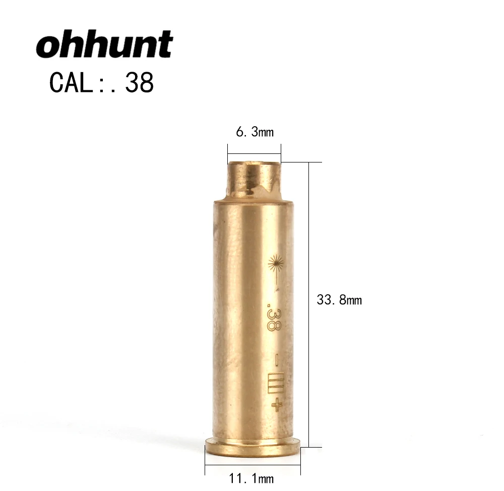 ohhunt CAL.38 Cartridge Red Laser Bore Sighter Boresighter Sighting Sight Boresight Colimador For Hunting Rifle |
