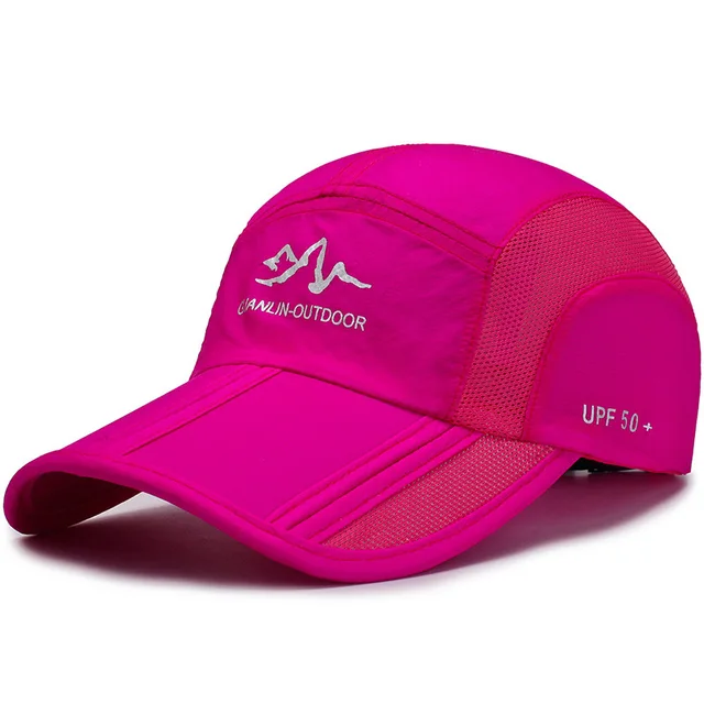 Summer quick-drying baseball cap men and women breathable Snapback  folding sport hat outdoor protection mountaineering sun hat 4