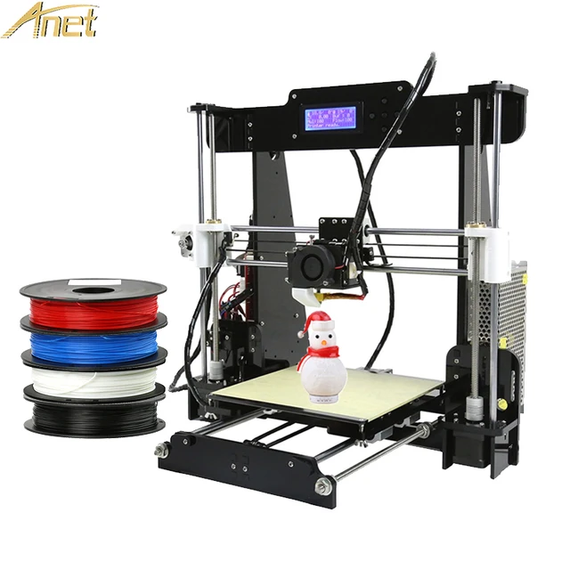 Cheap Anet A6 A8 3D Printer Kit High precision Reprap prusa i3 3d printer DIY Impresora 3d drucker with PLA Filament Christmas gift