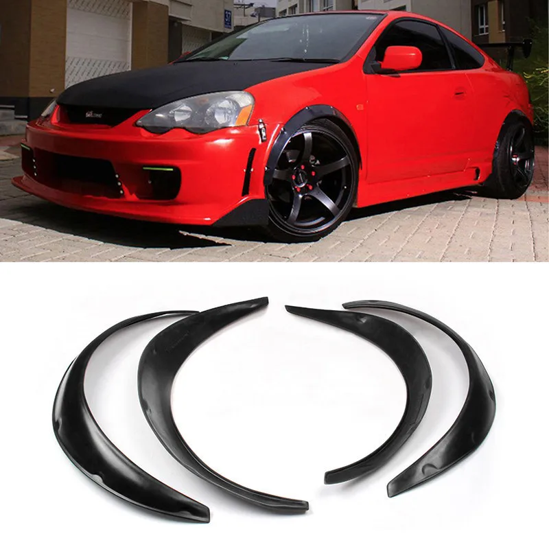4pcs/lot 75cm 83cm Car Fender Flares Modified Wheel Eyebrow Protector
