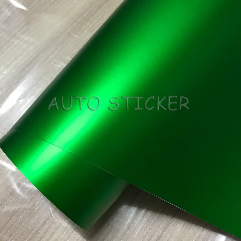 Apple green matte metallic car wraps car sticker 3