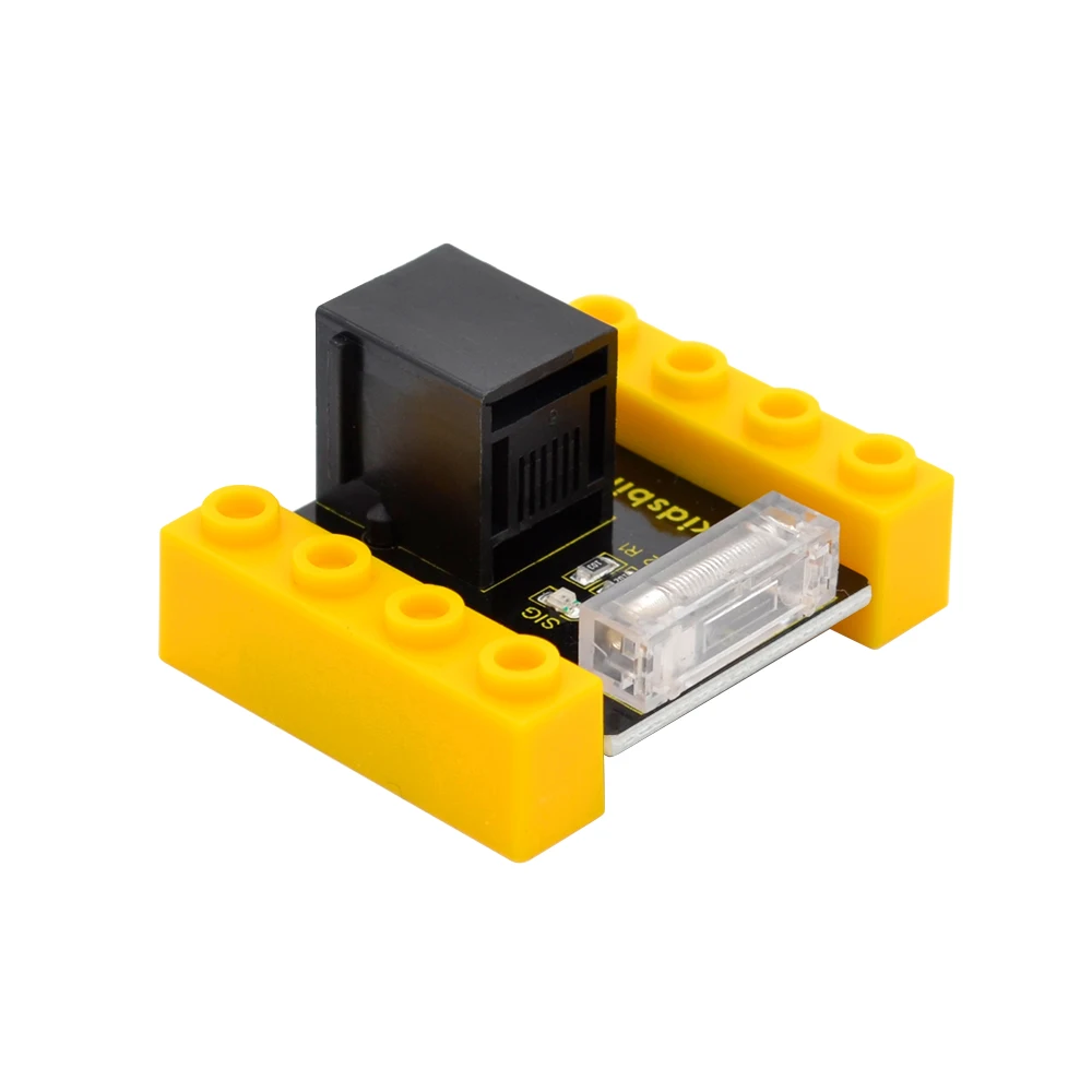 

kidsbits Blocks Coding Knock Sensor for Arduino STEAM EDU (Black and Eco-friendly)