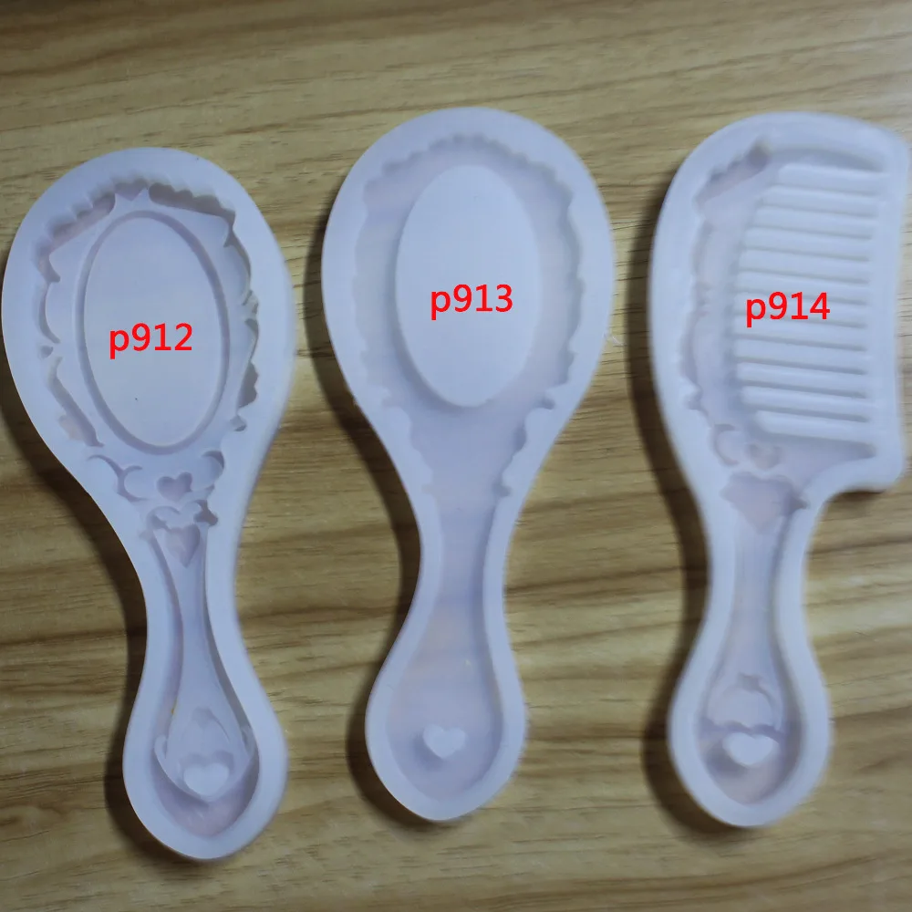 

Crystal gel chocolate mold mirror comb silicone mold