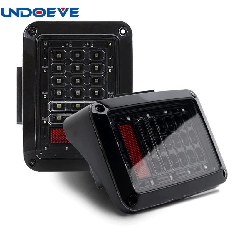 LED Tail Lights for Jeep Wrangler JK JKU 2007 2016 Brake Reverse Turn