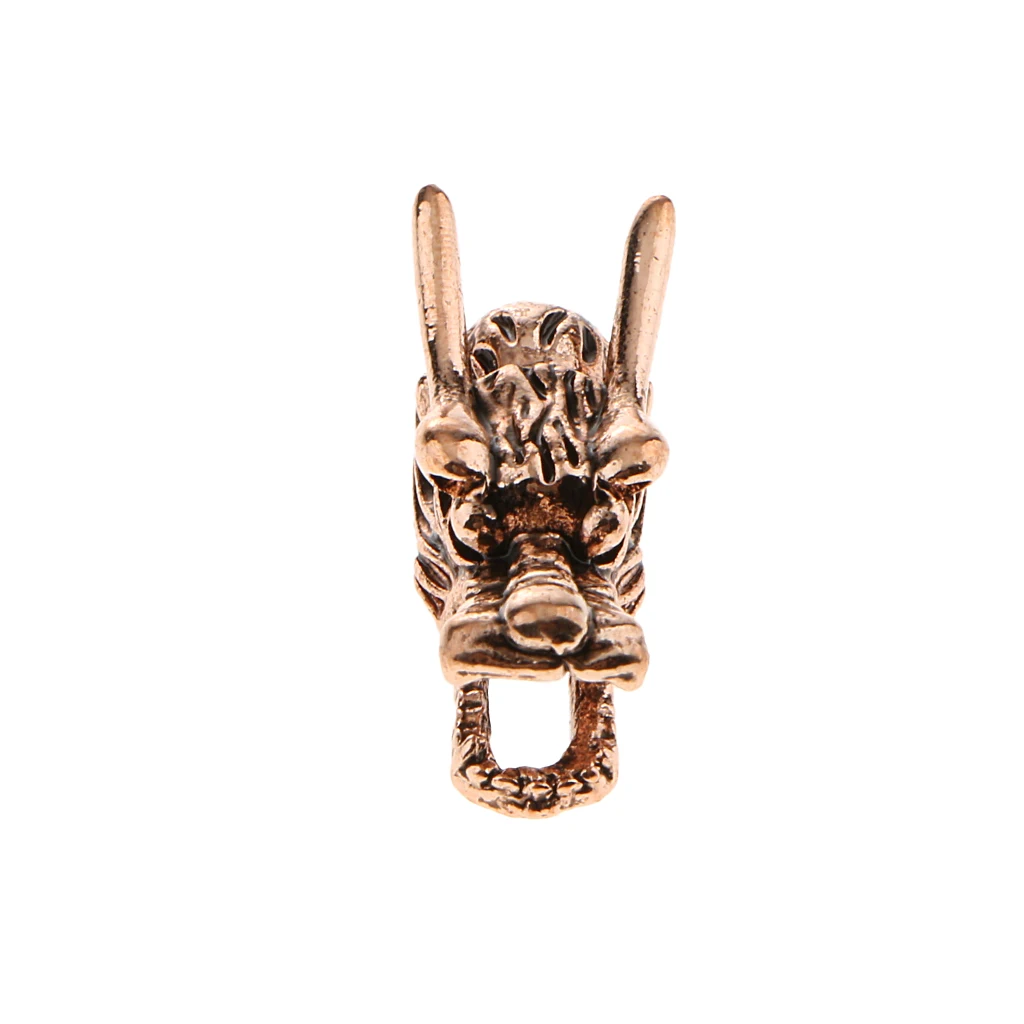 10 Pieces DIY Antique Dragon Head Beads Wholesale 22x 9 mm Beads Supplies Big Hole Dragon Charm Metal Beads Accessories