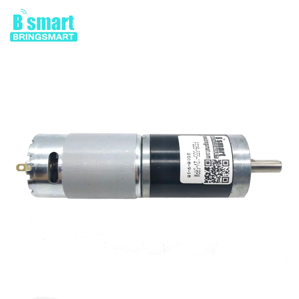 

Bringsmart Electric Mini Motor 12V-24V High Torque 60kg.cm Low Speed 21-80RPM Planetary Reducer DC Motor PG36-555
