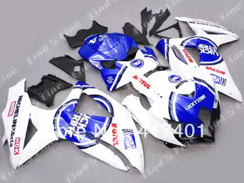

white black blue for SUZUKI GSX R600 R750 08-10 GSXR 600 750 GSXR600 GSXR750 GSX-R600 GSX-R750 08 09 10 2008 2009 2010 fairing