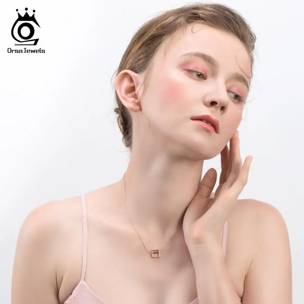 ORSA JEWELS новейшее ожерелье из стерлингового серебра 925 пробы с подвеской в виде