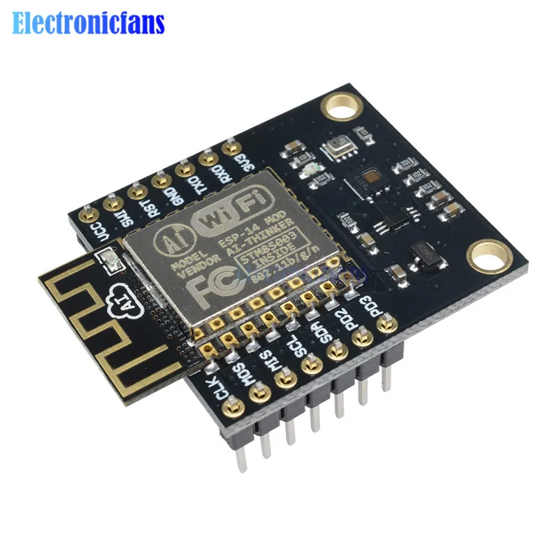 1 компл. HDC1080 BMP280 BH1750FVI Температура и влажность Свет Давление Сенсор ESP8266 ESP 14 WI FI