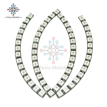 

60 Bits Digital WS2812 RGB LED Ring Full Color Highlighting WS2812 5050 SMD Leds Strip Module Microcontroller DC 5V for Arduino