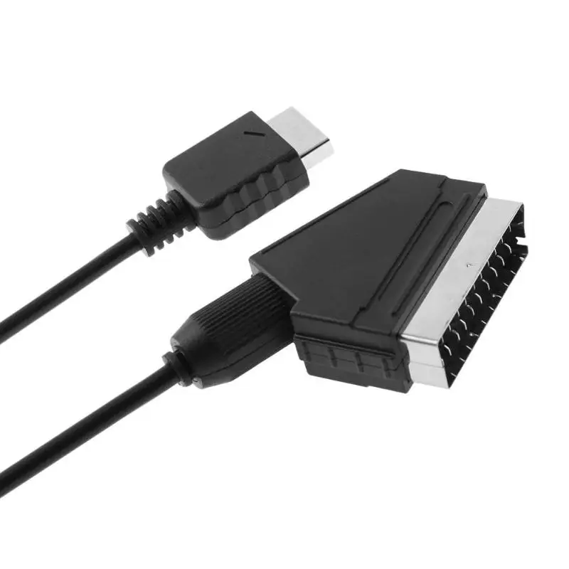 ALLOYSEED RGB Скарт жильный кабель 1,8 м/6ft ТВ AV для sony Playstation для PS2 PS3 Slim Line Игровые приставки аксессуары Высокое качество