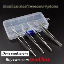 RDEER 4 шт./1 лот нержавеющей стали Прямой пинцет, Локоть Пинцет DIY Инструменты для ремонта rst-1104