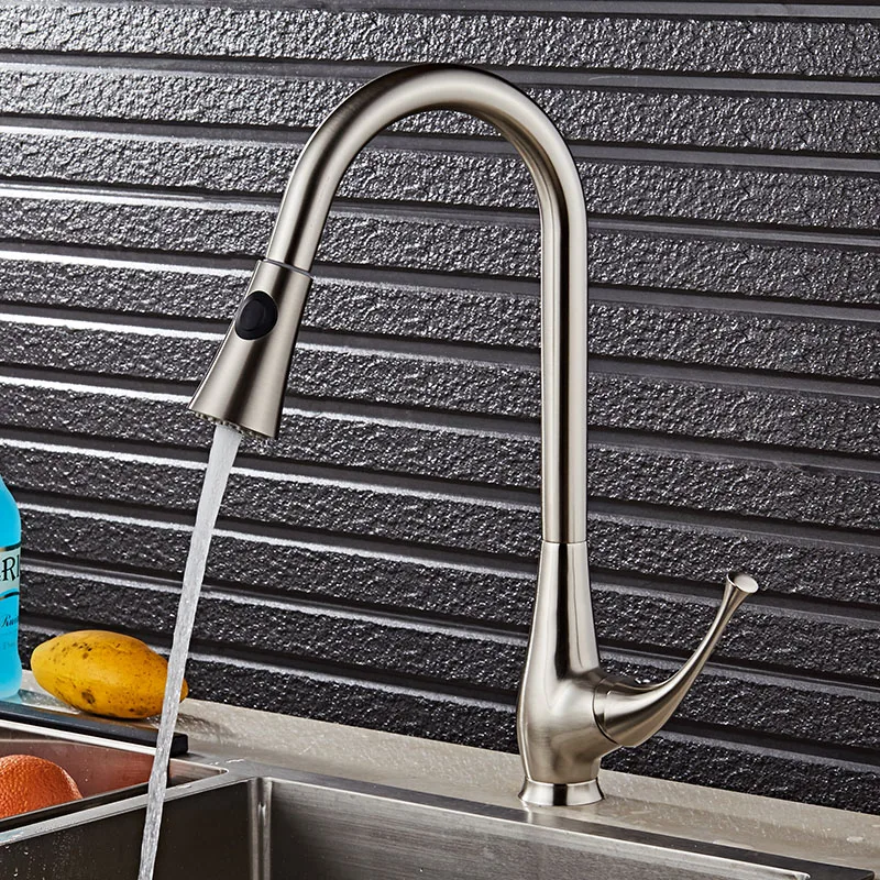 Newest Brushed Nickel Kitchen Mixer Tap Pull Out Kitchen Mixer Tap 360 Swivel Kitchen Tap Shower Spray Head Kitchen Tap Mixer Newest Brushed Nickel Kitchen Mixer Tap Pull Out Kitchen Mixer Tap 360 Swivel Kitchen Tap Shower Spray Head Kitchen Tap Mixer