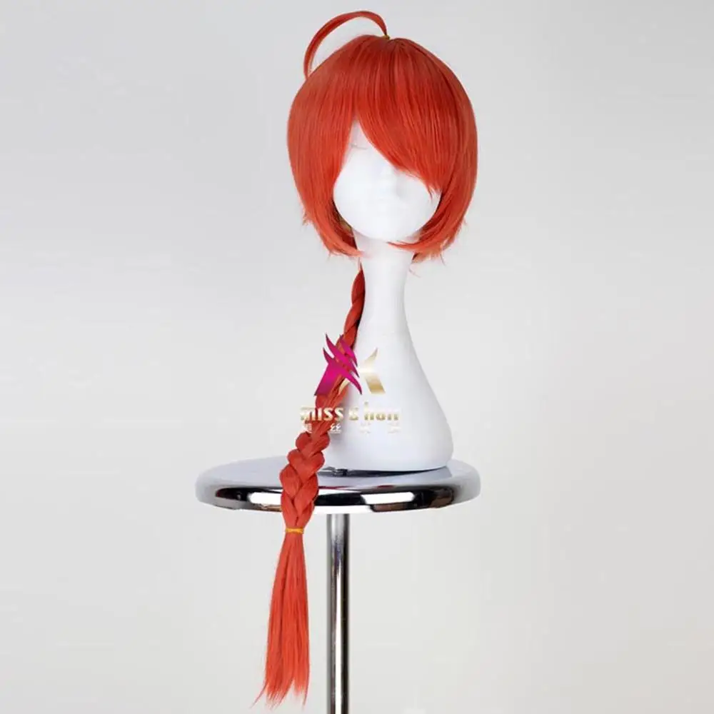 Miss U волосы синтетические 80 см длинные прямые оранжевые косы косплей костюм Хэллоуин парик унисекс для взрослых