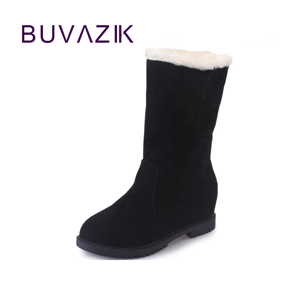 

2018 winter new female snow boots thick bottom warm short large size non-slip women shoes