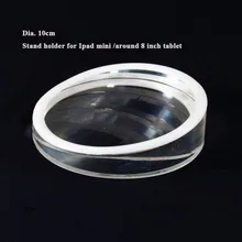 30 шт./лот, одноцветная, круглый хрустальный акриловый дисплей стойка безопасности держатель для ipad mini 2 диаметром 10 см, 15 см