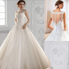 9036 Sweetheart White Ivory Lace Wedding Dresses Tulle Gown Ball Gown Bride Dress 2017 Size 2-26W Custom made Free Shipping
