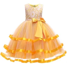 Г. Весеннее платье в европейском и американском стиле высококачественное платье для девочек с большим бантом, платье принцессы элегантное кружевное платье для торжеств