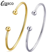 CUTEECO простой: золото, серебро цвет Шарм Открытый браслет Европейский стиль подходит бренд браслет для женщин и детей модные ювелирные изделия
