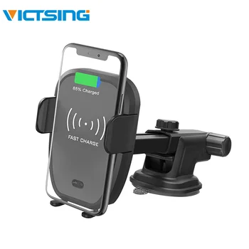 

VicTsing 10W Qi Wireless Fast Charger Car Mount Automatic Infrared Sensor Charging Pad Compatible with 7.5W/5W Car Holder Mount