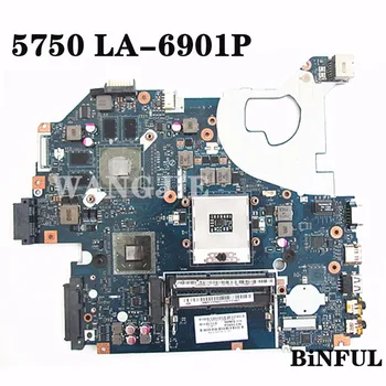 

laptop motherboard P5WE0 LA-6901P for ACER FOR Aspire 5750G MBBYX02001 P5WE0 HM65 GT630M 2GB 100% Fully tested