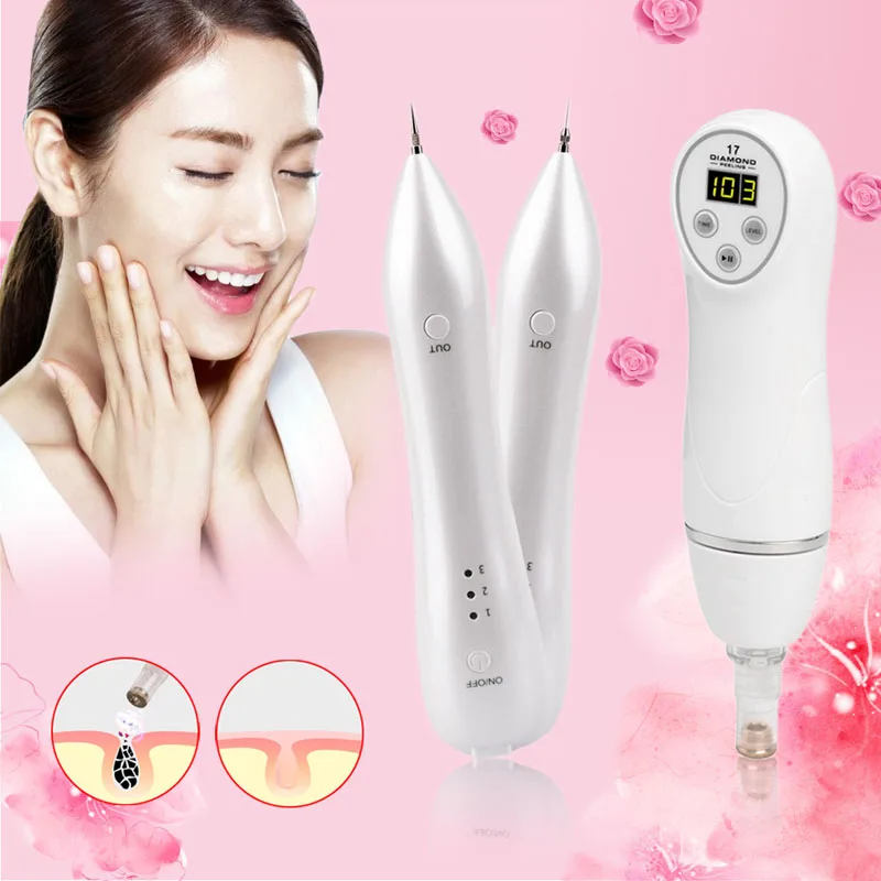 CkeyiN 6Tip Dermabrasion Peeling Machine Face Skin Care Massager Beauty Device Diamond Microdermabrasion+Mole Removal Tool Gifts portable diamond microdermabrasion peeling machine microdermabrasion device skin care and beauty anti aging skin peeling device
