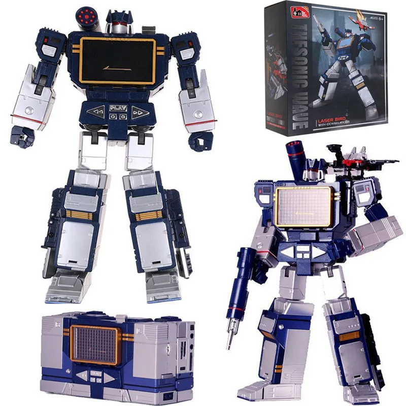 Трансформация THF THF-01J Soundwave лента walkman Master Piece MP13 Аниме Фигурка негабаритных фигурки из сплава металла робот детская игрушка