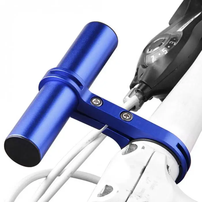 Cheap Cool Multifunction  Bike Holder Handle Extender Double Handlebar Flashlight PC Clip Bracket Bicycle Accessories ALS88 19