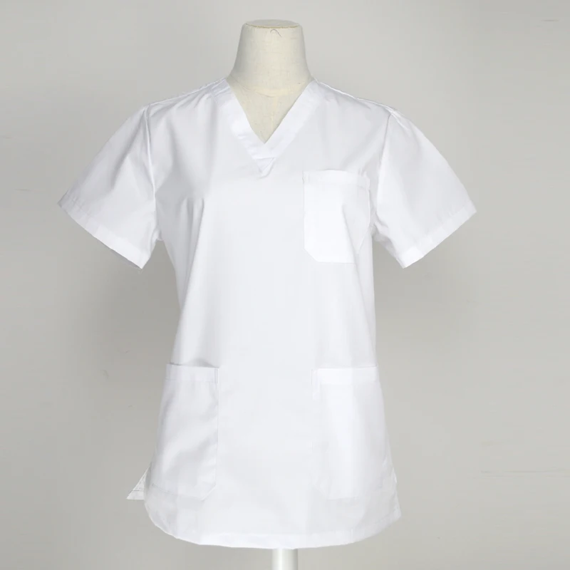

Women's Fashion Scrubs Tops white color Medical Uniforms