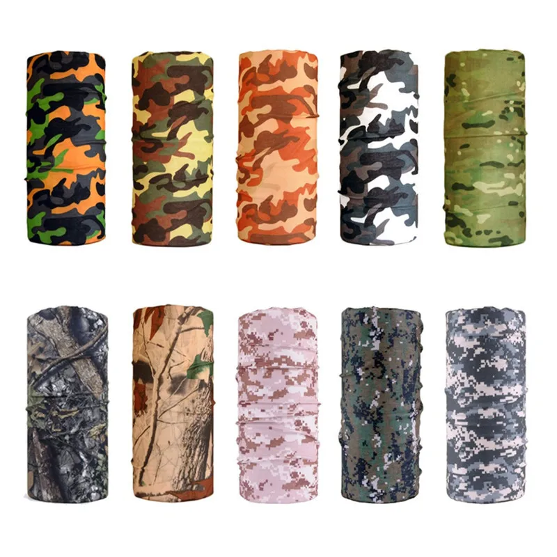 

1pcs Multi Camo Pocket Squares Face Mask Cycling Ski Snowboard Wind Proof Hat Cap Cycling Balaclavas Tactical Military Face Mask