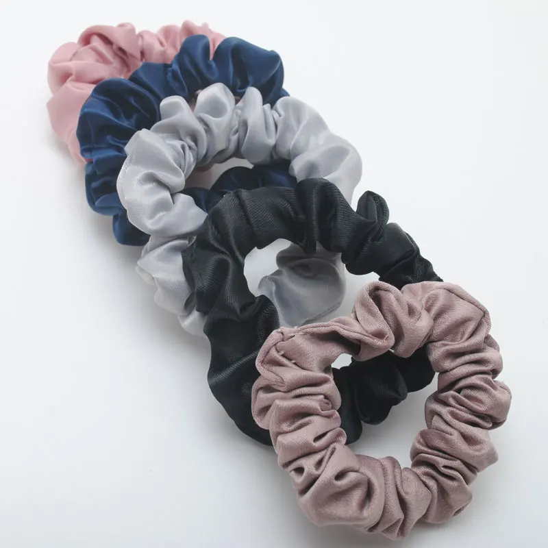 

5Pcs New Girls Hair Scrunchy Elasticity Gum For Women Party Gift Hair Accessories Lady Elastic Hair Bands Solid Ring For Hair
