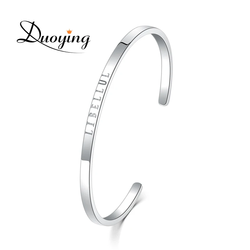Buy DUOYING Rose Gold Bangle Bracelet Stainless Steel
