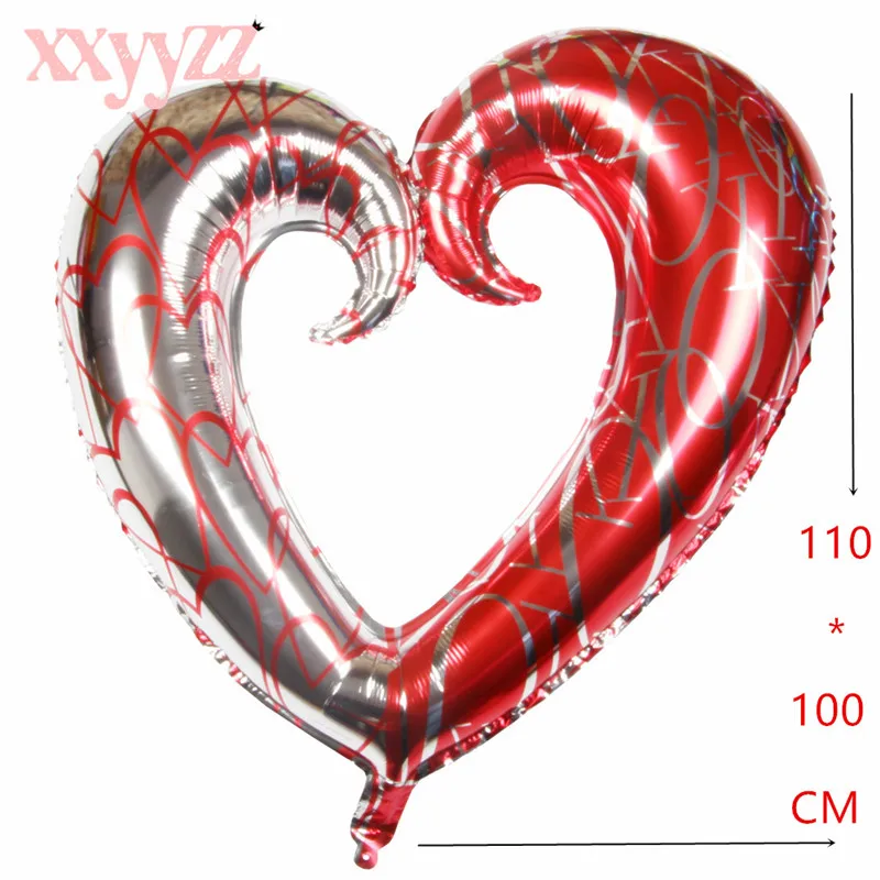 XXYYZZ большой шар сердца I Love You гигантский воздушный шар на День святого Валентина 40 дюймов Большой Свадебный гелиевый воздушный шар на свадьбу шары - Цвет: Y-063
