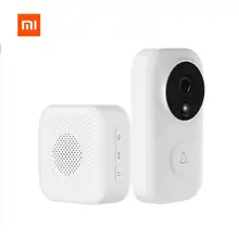 Xiaomi Mijia дверной звонок AI распознавание лица 720P IR двухстороннее аудио видео Обнаружение движения SMS Push домофон бесплатное Облачное хранилище