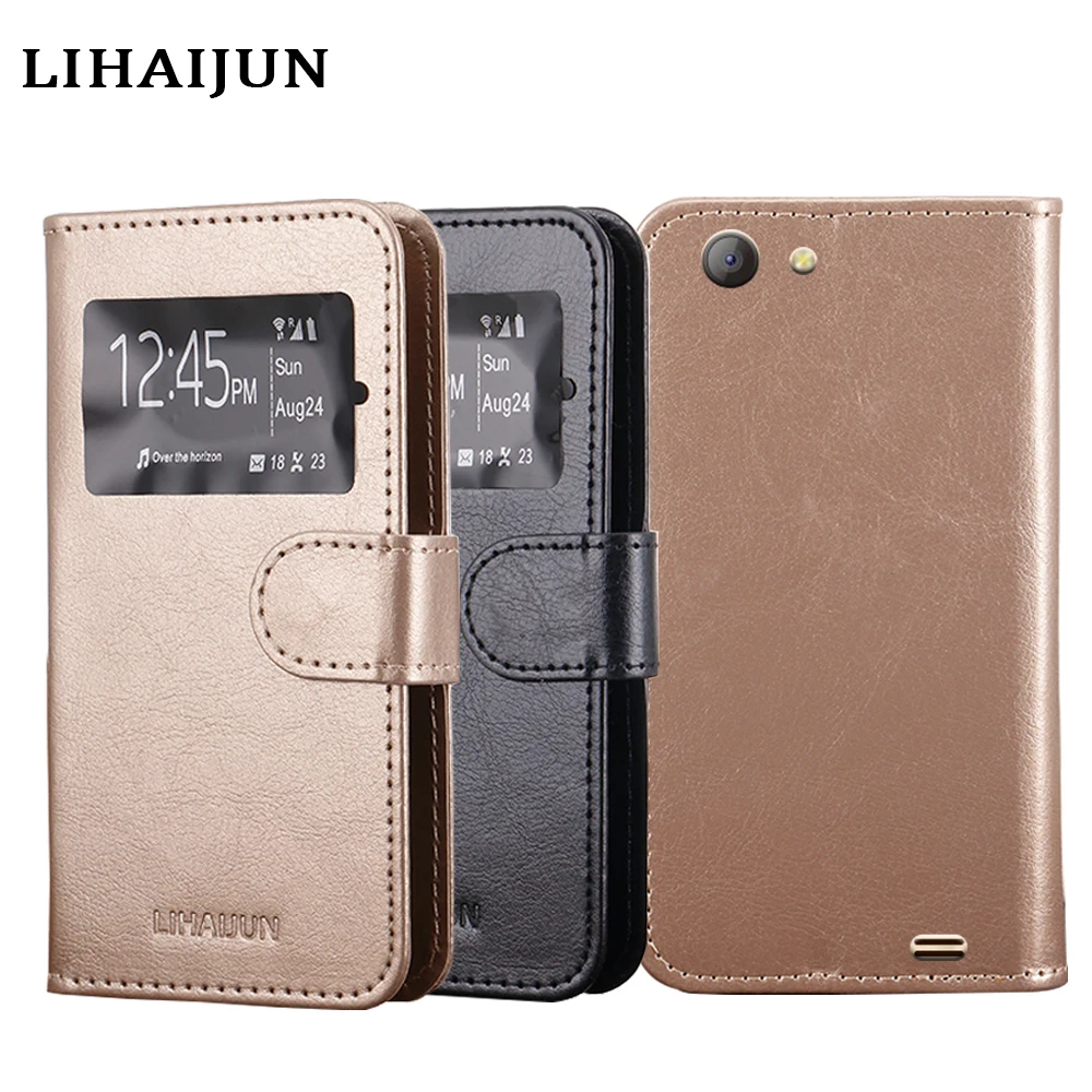 

Flip Cover PU Leather Case Window View Slim Phone Case Cover For Oukitel K4000 Plus