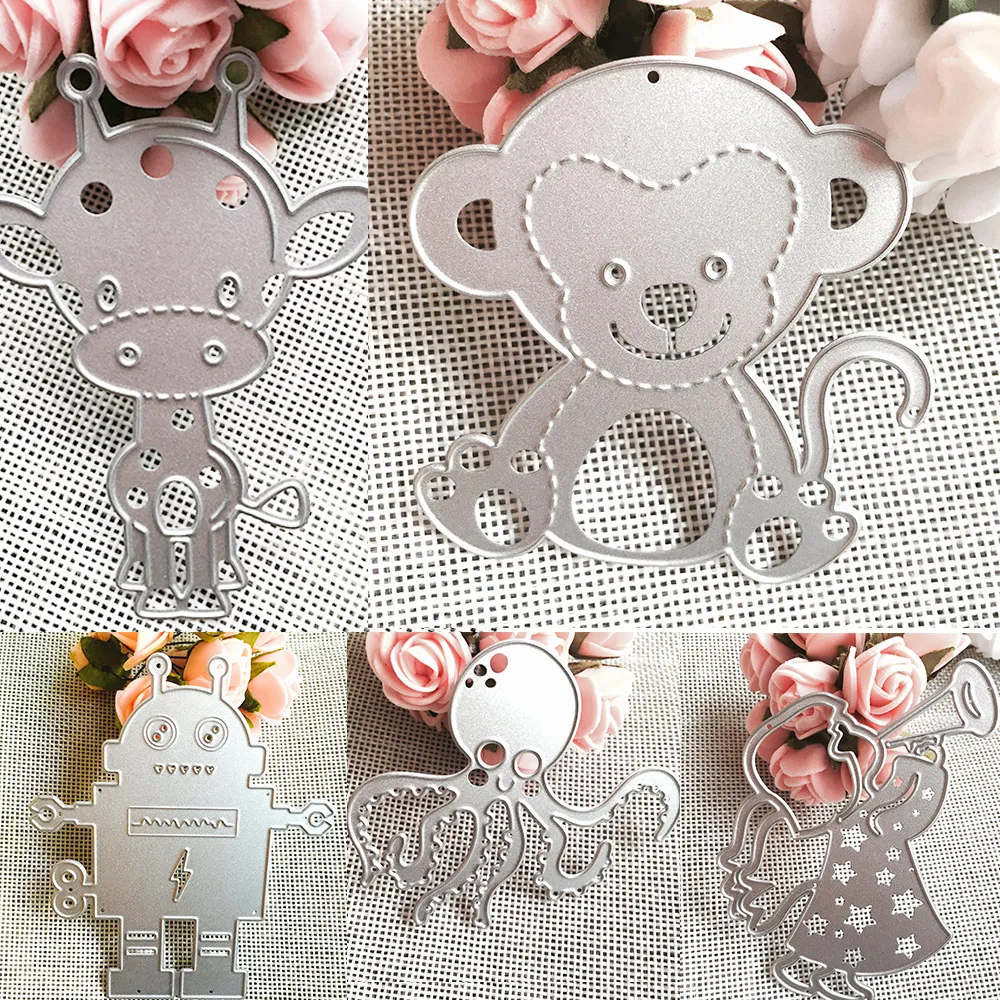 

20 Cartoon Patterns Metal Cutting Dies Stencil Decorative DIY Scrapbooking Craft Embossing Album Paper Card Craft Die Cuts