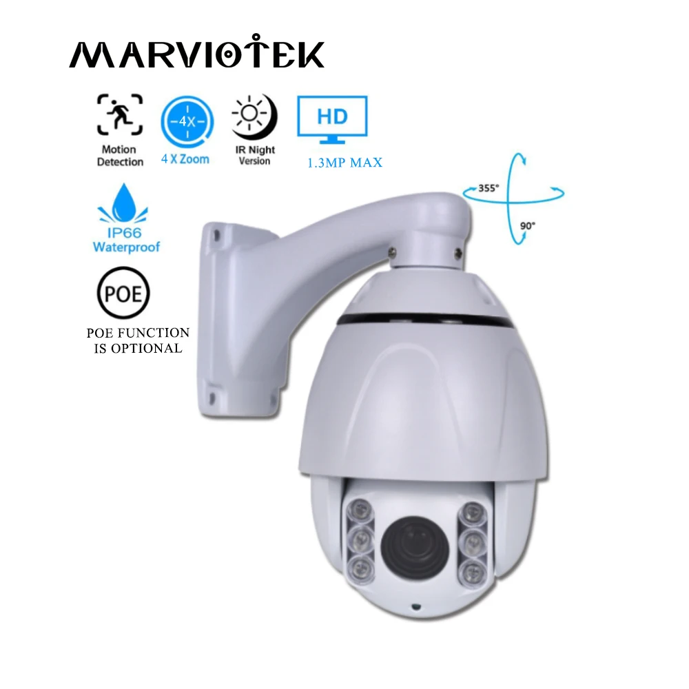 

mini Speed Dome Camera IP Camera PTZ Outdoor 960P 4X Optical Zoom PTZ IP Cameras Video Surveillance Camera ONVIF POE optional