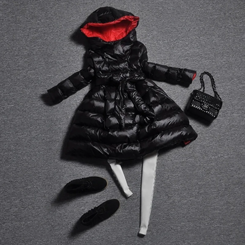 

Hot Sale Women's OverJackets Fashion Casual Princess Coat Long Warm Hooded Coat Female Winter Clothing Cotton Padded Clothes