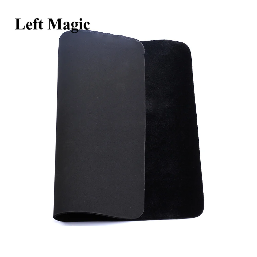 

Large size 60*40cm Black Professional Poker Card deck Mat Pad close up magic tricks magician props toy Coin illusion magiaE8881