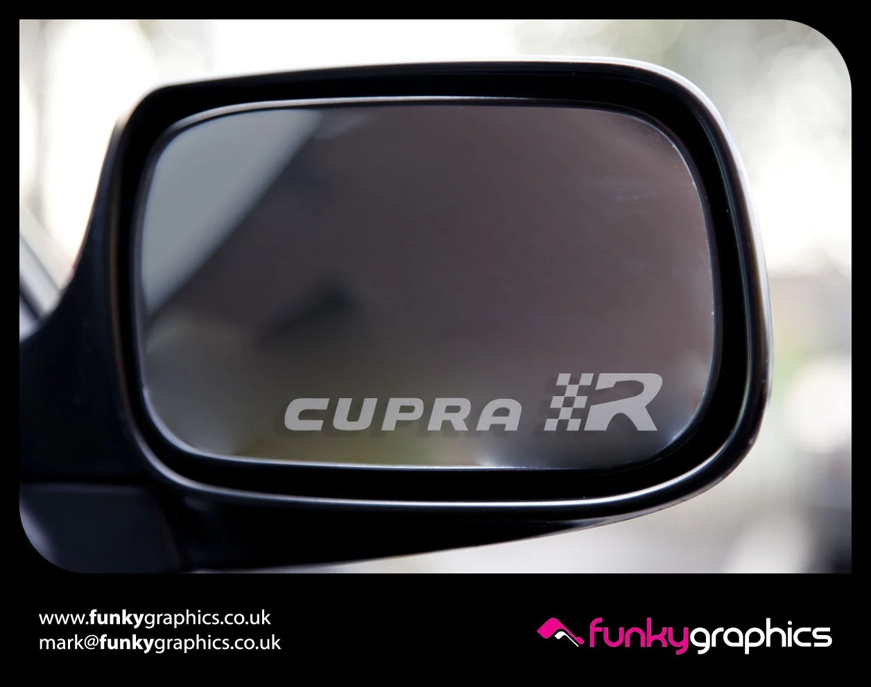 Для (4 шт.) SEAT LEON CUPRA R логотип зеркальные наклейки графические Наклейки |