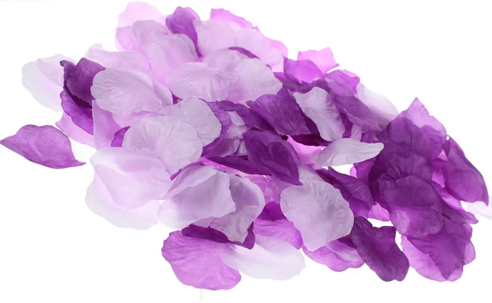 600PCS Mixed Purple & Lavender Silk Rose Petals Wedding Centerpieces