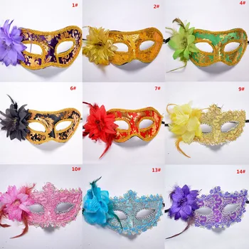 

New Women Girls Princess Sexy Lace Flower Mask Bar Night Club Performance Ball Masks Halloween Dance Party Dress Decor