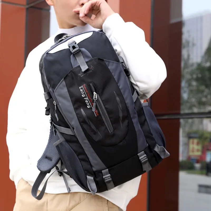 

Litthing Men Backpack Mochila Masculina Waterproof Backpack Male Backpacks Escolar Nylon Bag Travel Hand Bag Backbag #N